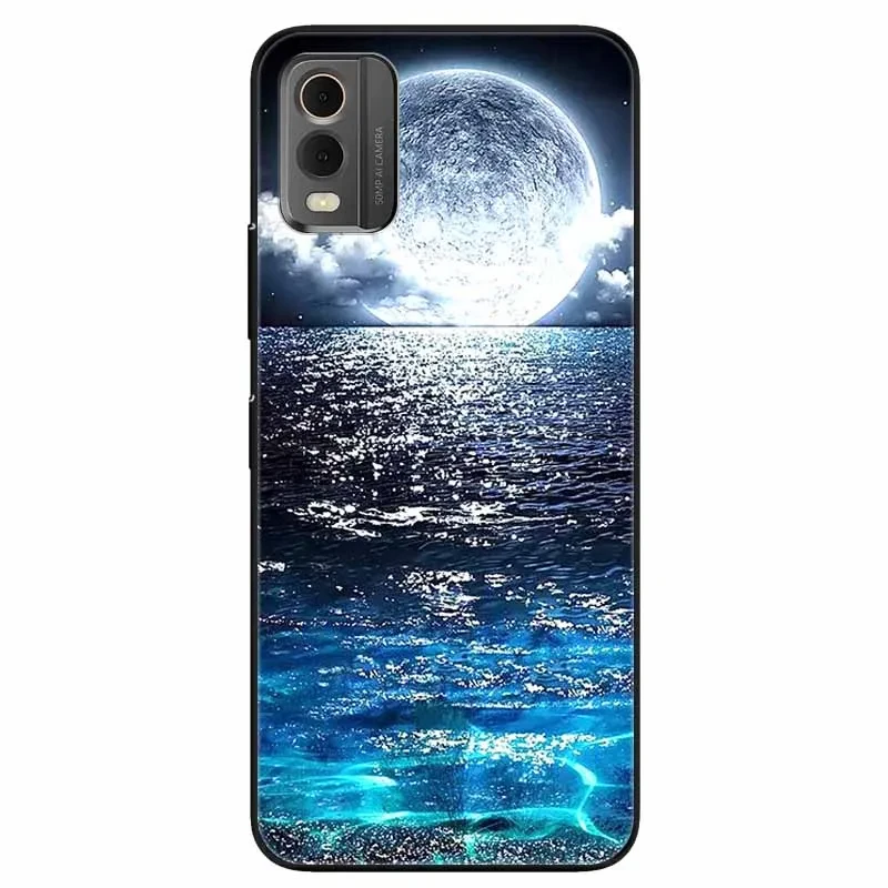 Cartoon Silicone Protective Soft Bumpers with Cool Wolf Design Phone Case
