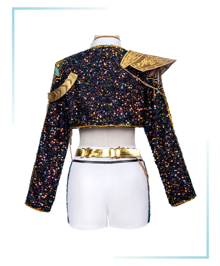 side angle of cosplay outfit