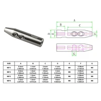 ตัวรับแรงดึงสายสลิง 5 ชิ้น พร้อมข้อต่อปลายสายสลิงแบบสลักเกลียวสำหรับราวบันได 2