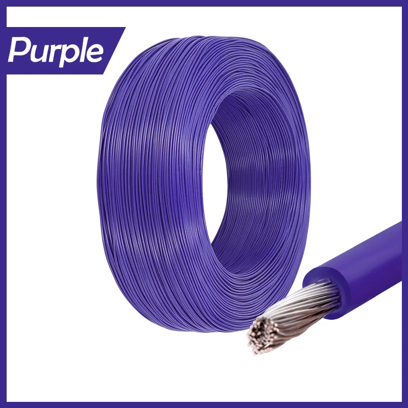 Durable Multi-Stranded Electric Wire with PVC Insulation - Tinned Copper Cable for DIY Projects and LED Lighting