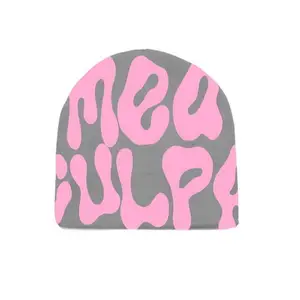 Mea Culpa Beanie Y2k Hat, Mea Culpa Winter Hats