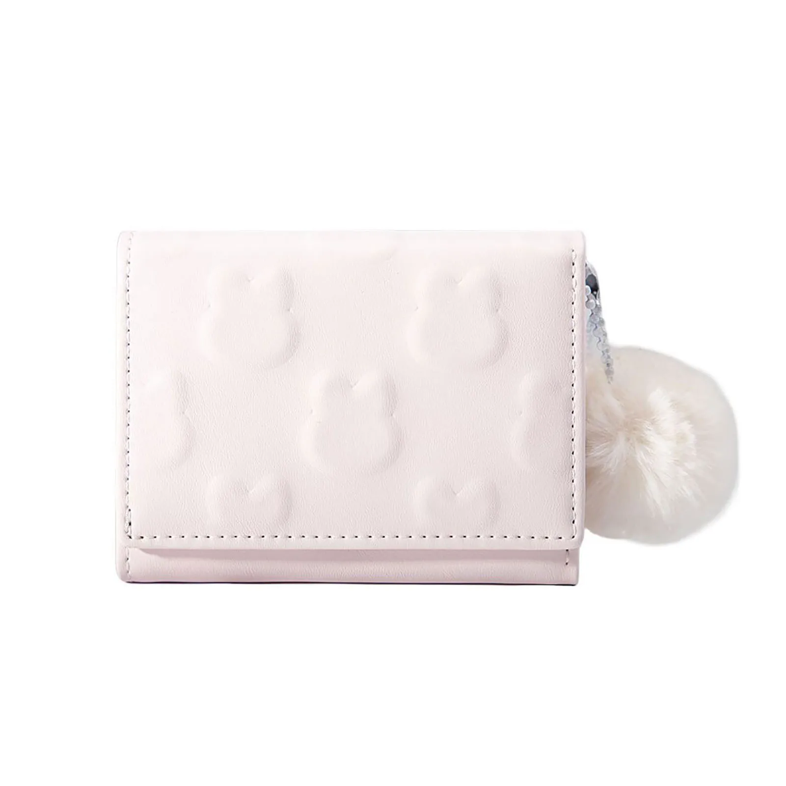 Nette Cartoon Kaninchen Geldbörse Frauen Kurze Faltbare PU Brieftasche Karte Halter Mädchen Rosa Clutch Taschen Trendy Candy Farbe Brieftaschen – Detail 2