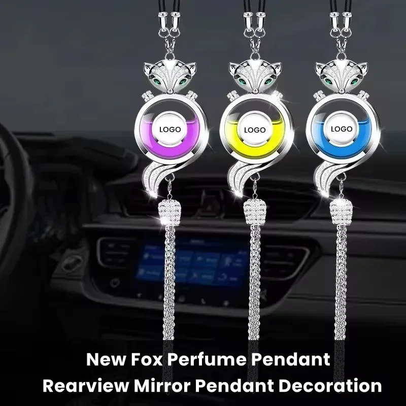 Luxury Car Perfume Pendant Air Freshener - Metal Lace Hanging Diffuser