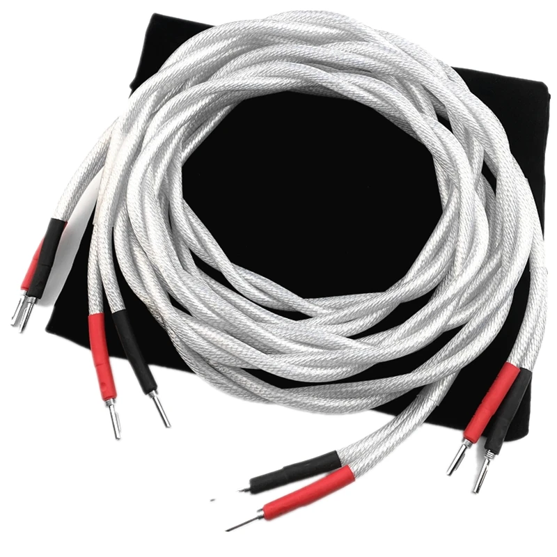 

Nordost MK2 Speaker Cable Silver Plated 7N Single Crystal Copper HiFi Audio Loudspeaker Wire Banana & Spade Plug