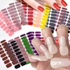 16Tips Nude Semi-Cured Gel Nail Wraps Sticker Long-Lasting UV LED Lamp French Nail Decal Full Cover Waterproof Semi-Cured Sticke 1