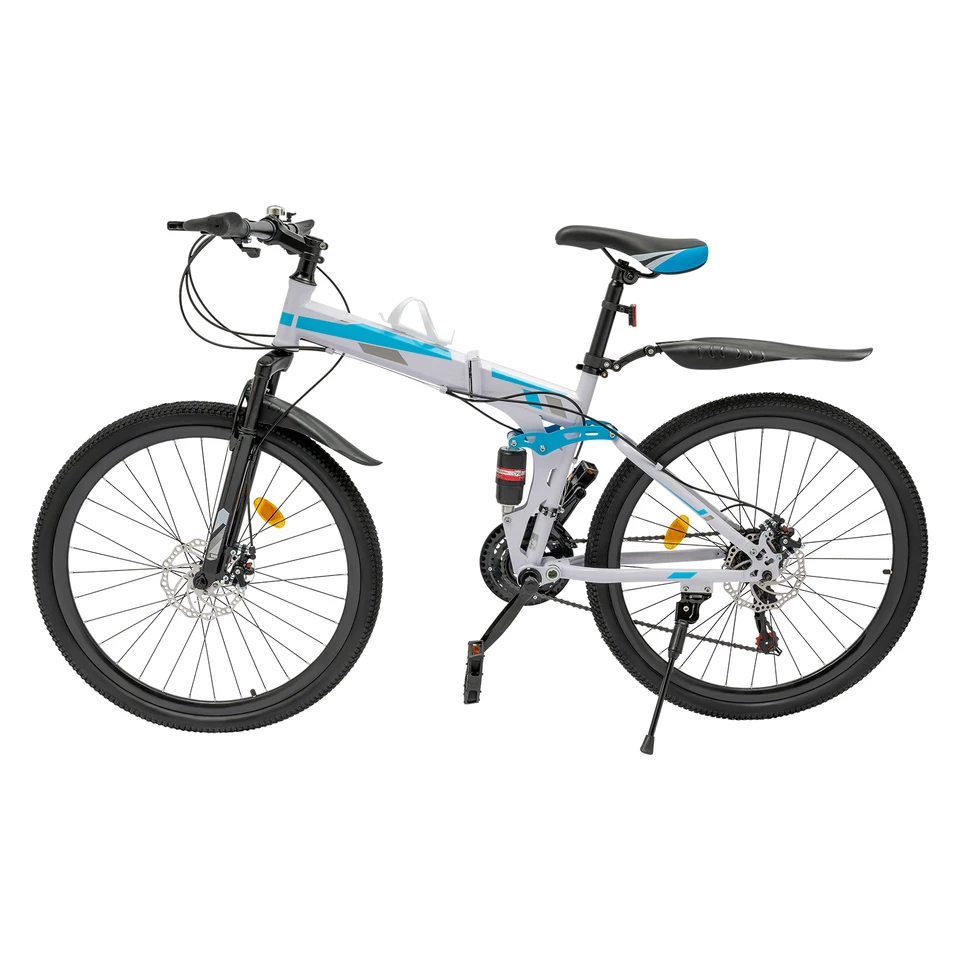 Foldable Mountain Bike with 21 Speed Gear System