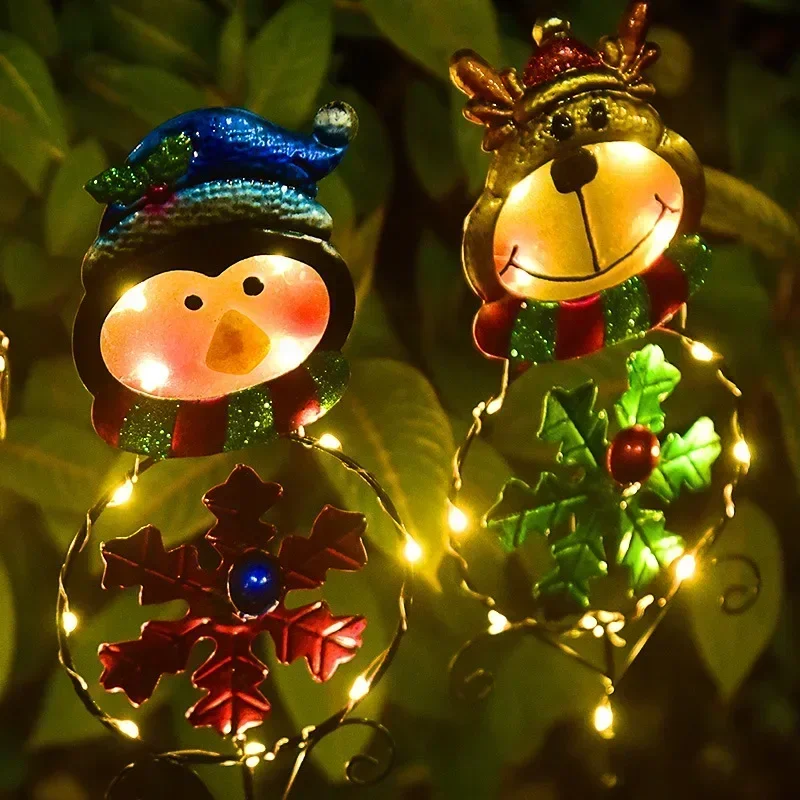 Decorazione natalizia luminosa da esterno Babbo Natale con treno