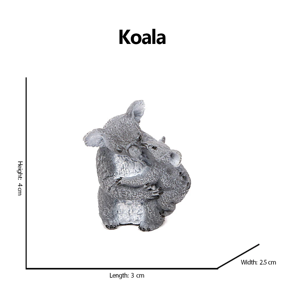 Kangaroo Koala Ostrich EMU Model Toys Australian Wild Animals