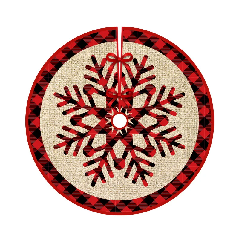 90cm Christmas Tree Skirt Tree Xmas Gift  New Year Party and Holiday Decorations Bright-Colored Tree Mat Base Festive Atmosphere images - 6
