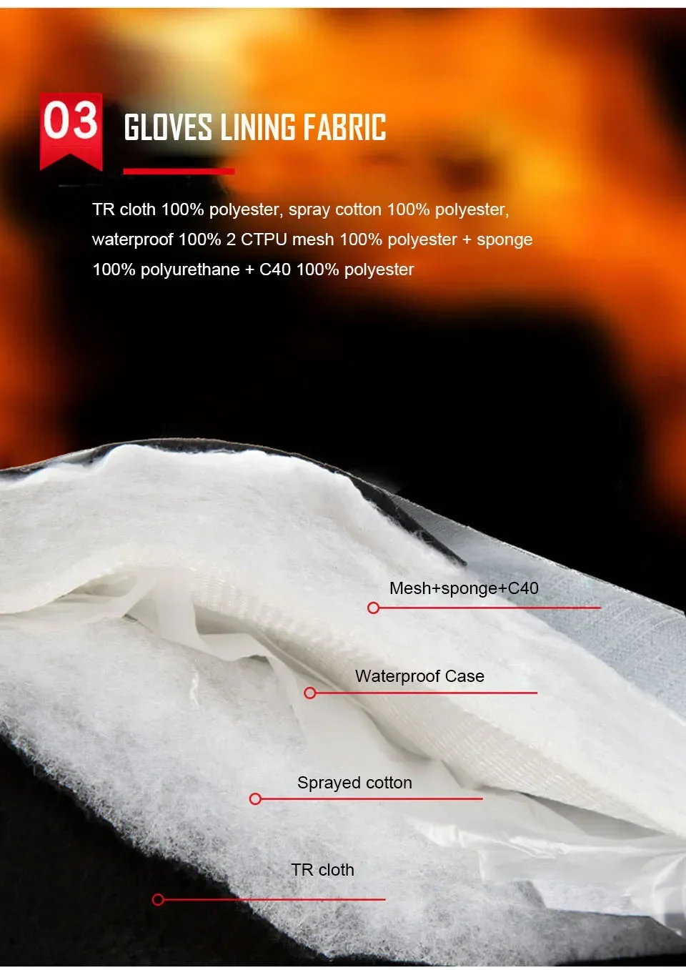 3M Cotton USB Heating Gloves Winter Hand Warmer Electric Thermal Gloves Waterproof Heated For Cycling Fishing Ski Outdoor Glove