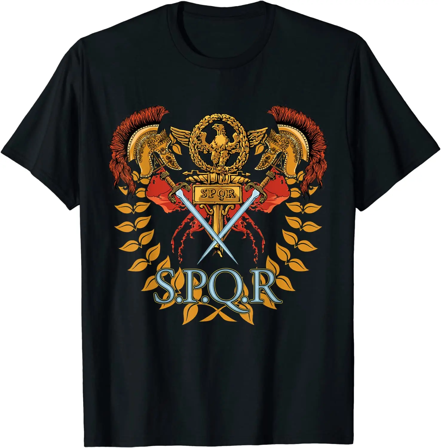 Camiseta Ejercito Español Camiseta SPQR Legionario Romano - Diseño Épico  Con Águila Y Escudo Camiseta Policia Nacional, image size:1476x1500