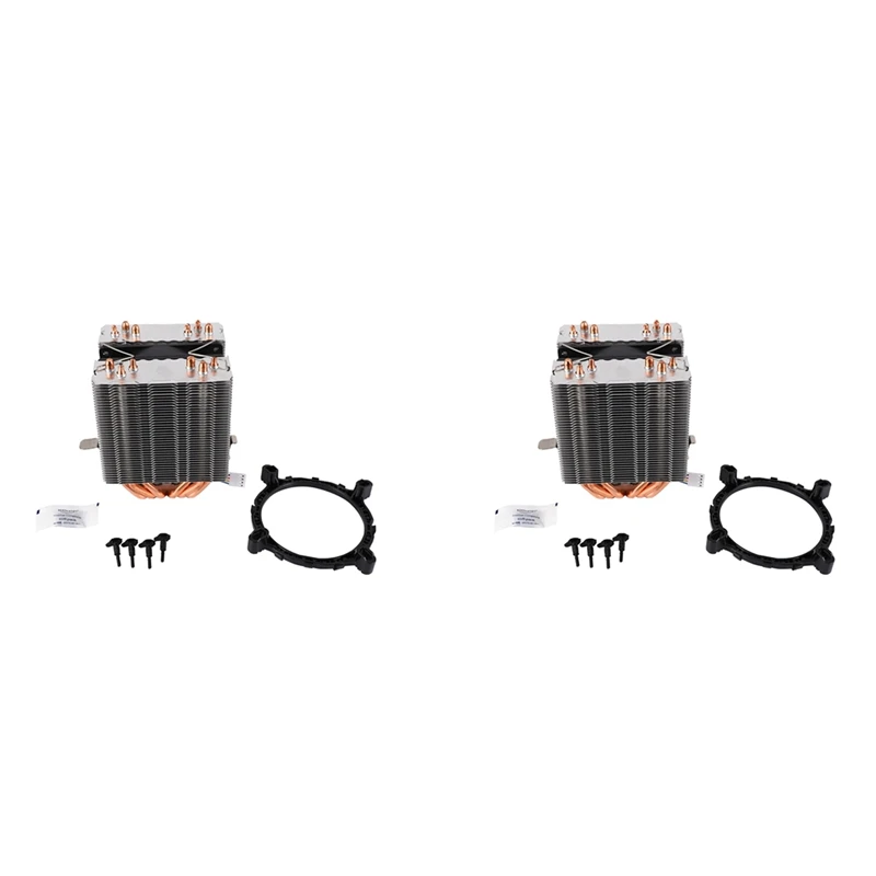 

2X 6 Pipes Computer Cpu Cooler Fan Heatsink For Lag1156/1155/1150/775 Amd
