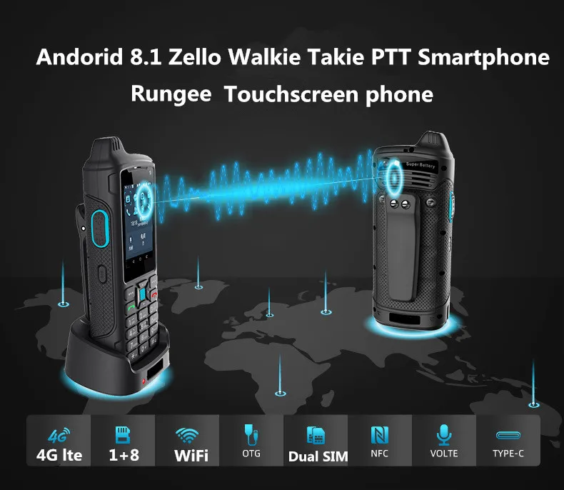 Ex ib IIC T5 Gb Explosion-proof mobile phoneRungee L243 zello wolkie talkie 4G LTE NFC smartphone IP54 Warterproof  6000 mah
