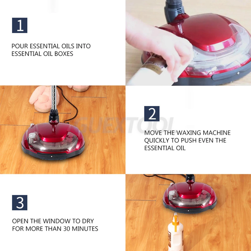 Automatic Polishing Machine Electric Polisher Wood Floor Tile Marble Waxing Machine Essential oils mop Cleaning and waxing