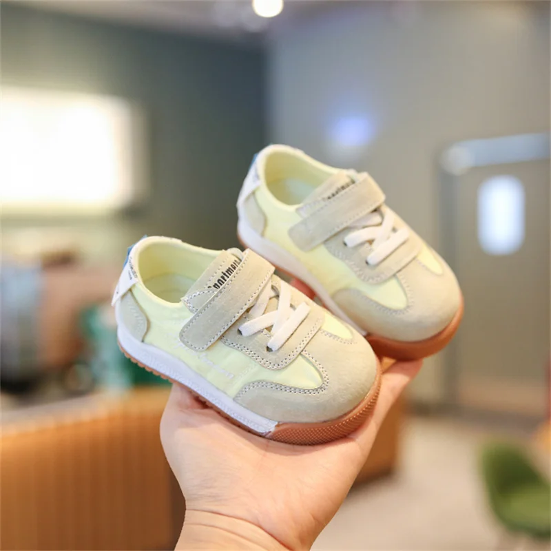 2024 New Spring  Baby Shoes Leather Toddler Boys Casual Shoes Soft Sole Outdoor Tennis Fashion Little Kids Girls Sneakers 3