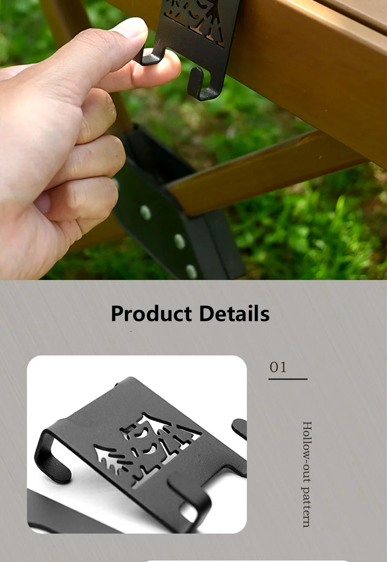 TARKA Heavy Duty Outdoor Butan Gas Tank Aufhänger Clip Tragbare Kanister Hängen Haken für Camping Herd Reise Zubehör – Detail 8