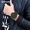SANDA 6021 Sport Watch for Men Waterproof LED Dual Display Quartz Wristwatch Mens Digital Clock Military Stopwatch Reloj Hombre 5