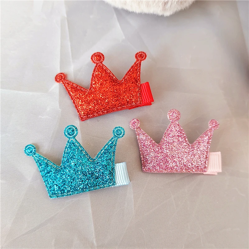 2 Pezzi Moda Glitter Feltro Corona Accessori Per Capelli Per Ragazze Bambini Forcina Fermaglio Per Capelli Mollette Pinzas Para El Cabello Pince Cheve
