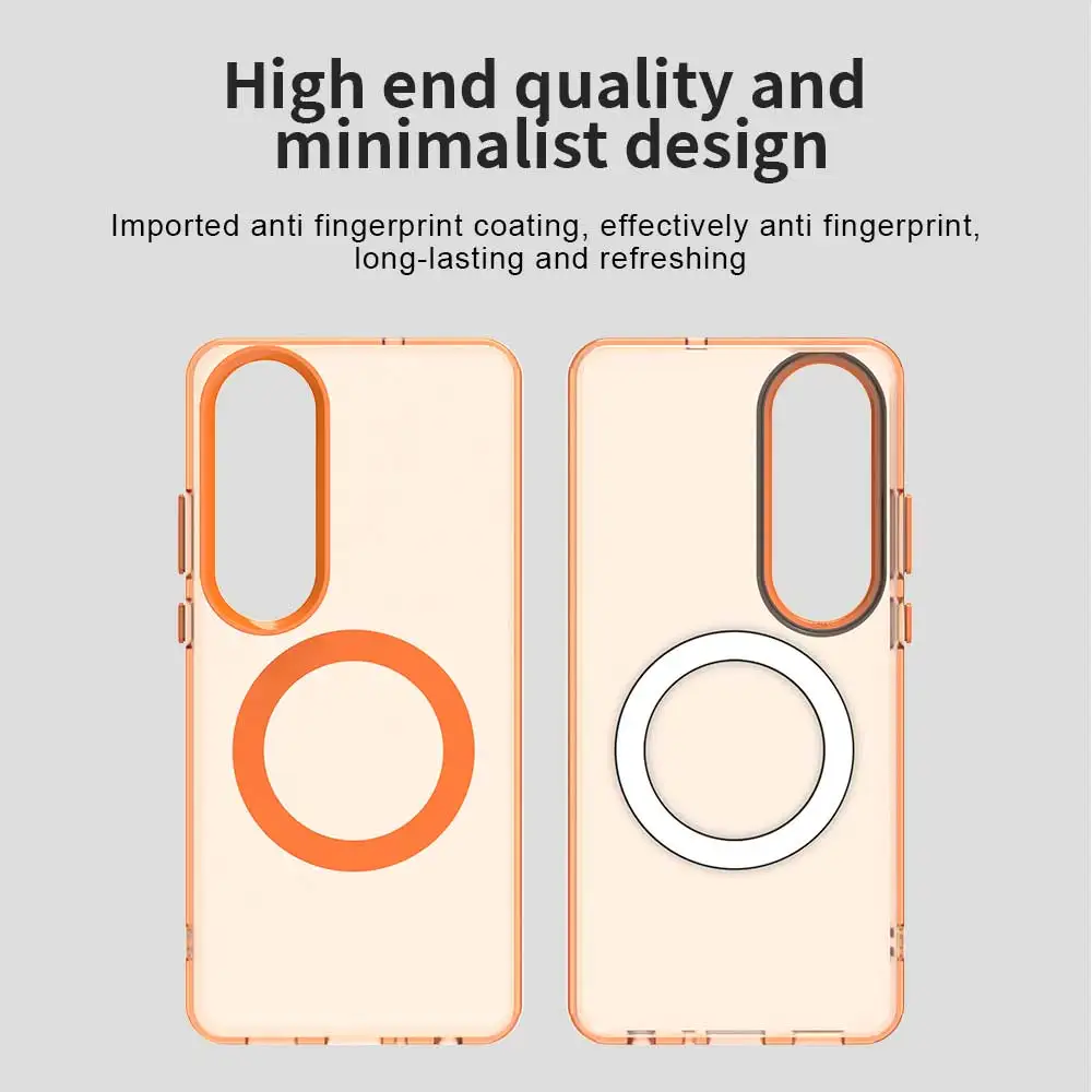 Ultra Frosted Shockproof Matte Phone Case with Magnetic Design