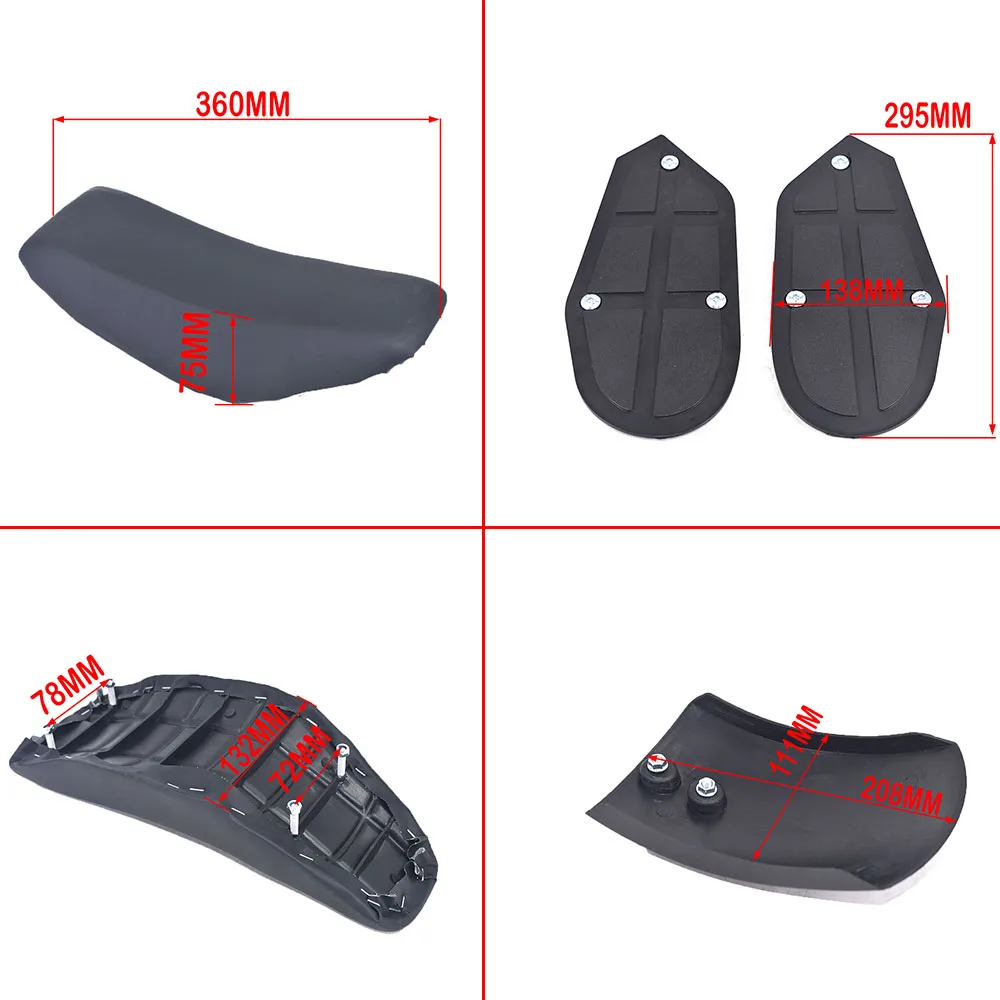 Mini ATV Plastic Cover Full Kit Fender Fairings With Fuel Tank Seat For 47CC 49CC Kids Quad Bike Mini ATV Kid 4x4 Wheeler - Image 3