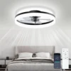 Simple LED Ceiling Fan Light Remote Control with Infinite Dimming 6 Levels of Wind Speed ​​Living Room Bedroom chandelier fan 1