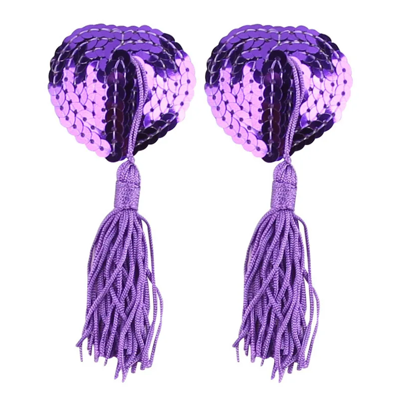 1 пара, силиконовые накладки на соски с кисточками