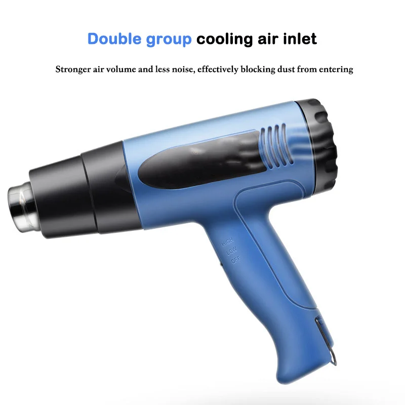 Industrial Thermostat Handheld Hot Air Gun 1600W Stepless Thermostat