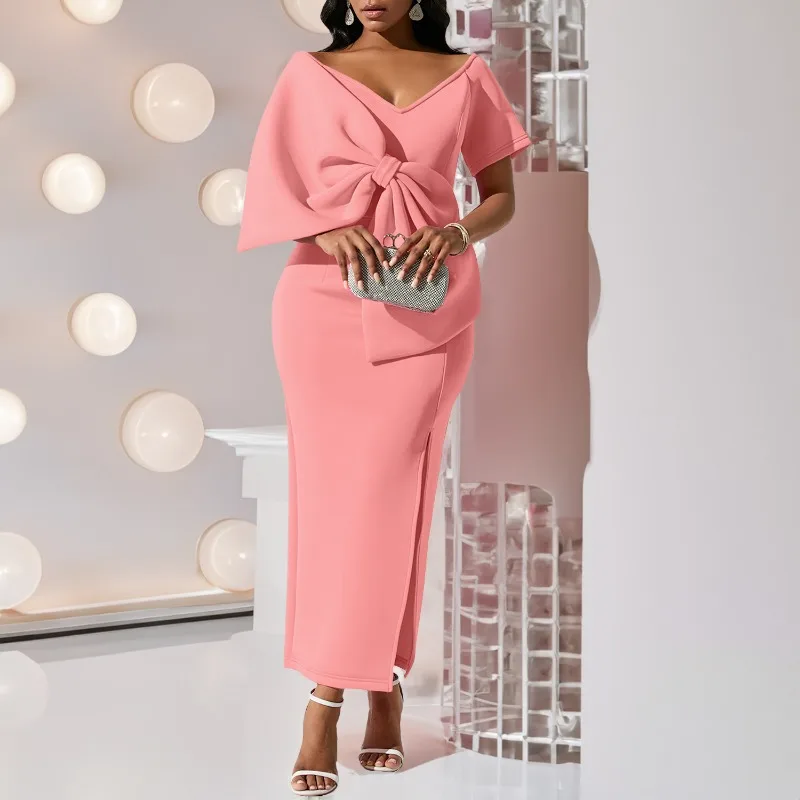 Рисунок 3 - Женское сексуальное платье с бантом и разрезом