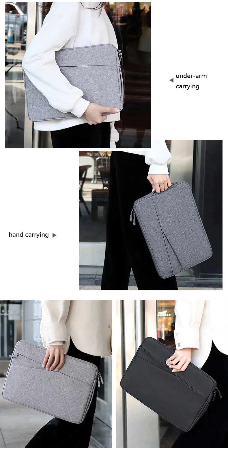 13.3 14.1-15.6 Laptop Sleeve Bag Waterproof For Macbook Xiaomi Huawei Pro Handbag Notebook Briefcase