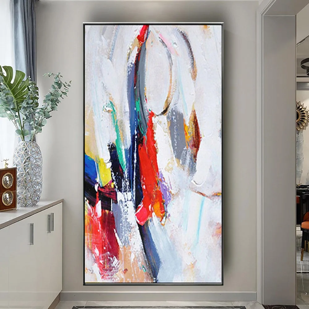 

Color Mural Gift 100% Hand-Painted Textured Abstract Oil Painting Decor Living Room Large Knife Poster Wall Art Canvas Pictures