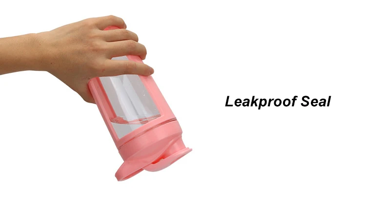 600Ml Protein Shaker Bottle Sports Water Cup With Whisk Mixing Ball Screw On Lid Leak Proof