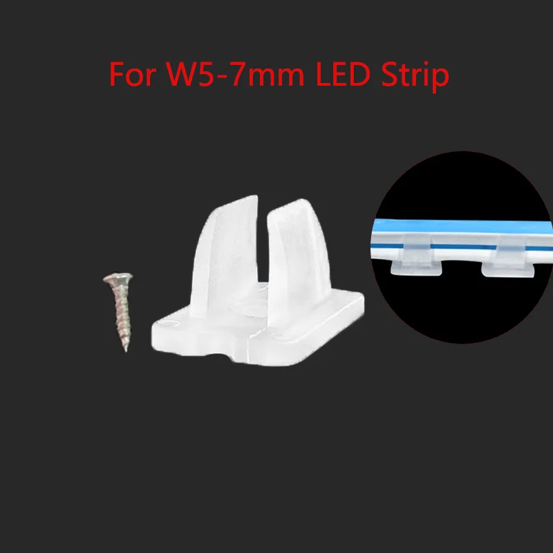 ตัวเลือกสินค้า LED เทป Fix คลิปสกรู RGB Neon Led Connector Fix ผู้ถือคลิป Fixing 2835 5050 COB Strip Light หัวเข็มขัดพลาสติกอุปกรณ์เสริม