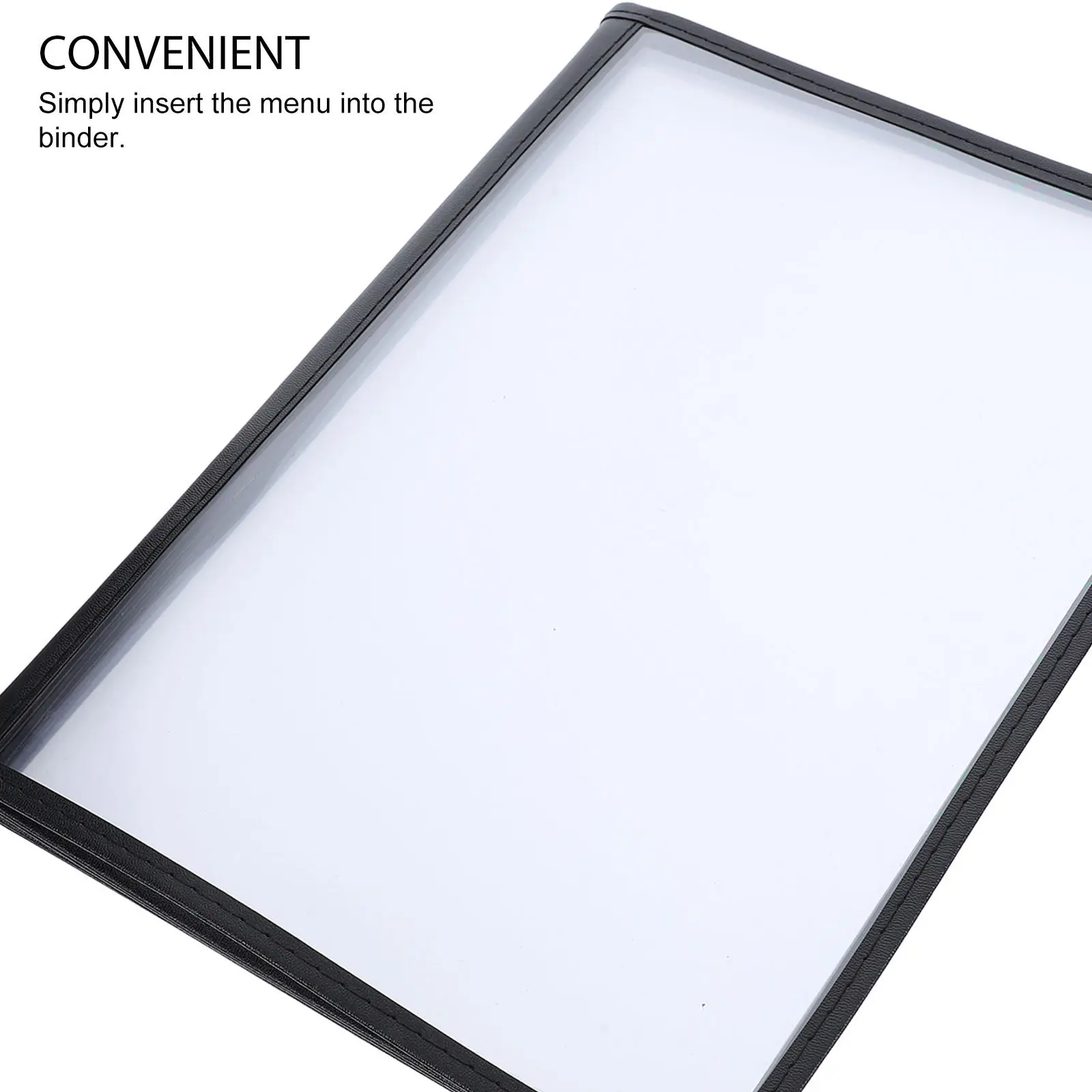 투명 메뉴 바인더 (레스토랑, 바, 호텔, 연회 메뉴, 주문서, 서버북, 음료 메뉴, 투명 삽입 메뉴 홀더)