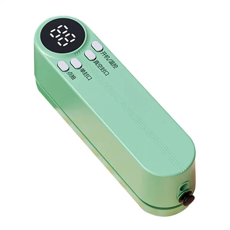 Food Vacuum Machine Rechargeable Vacuum Machine Portable Food Saver Bag Sealing Tool Cool Kitchen Gadgets for Picnic Camping