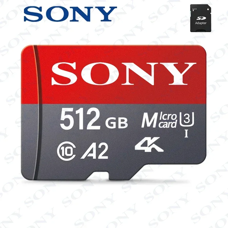 thumbnail image 1 of SONY New 2TB SD Card 64GB 128GB 256GB 512GB 1TB Class10 High Speed Micro SD Class TF Card for Drone Equipment Audio PC Ps5 Game, 1 of 5