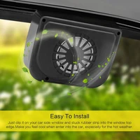 Ventilateur à énergie solaire automatique, refroidisseur de pare-brise de fenêtre Portable, économie d'énergie, ventilateur de refroidissement d'échappement d'air propre, ventilateur de fenêtre Acc 5