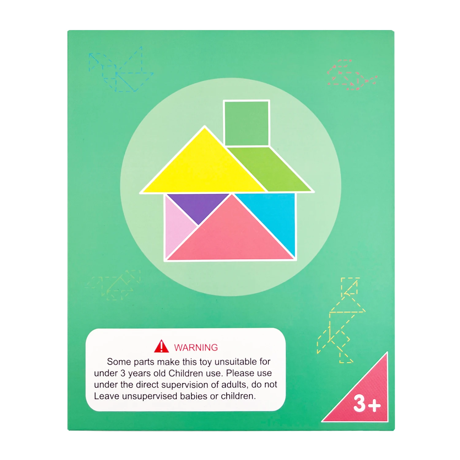 Hot Magnetic 3D Puzzle Geometric Shapes Tangram Jigsaw Board Kids Montessori Games Children Educational Wooden Toys 3