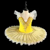 Robe d'été pour filles, tenue de Ballet élégante, Costume de danse pour enfants, tenue de scène pour enfants, vêtements Tutu pour bébés 4