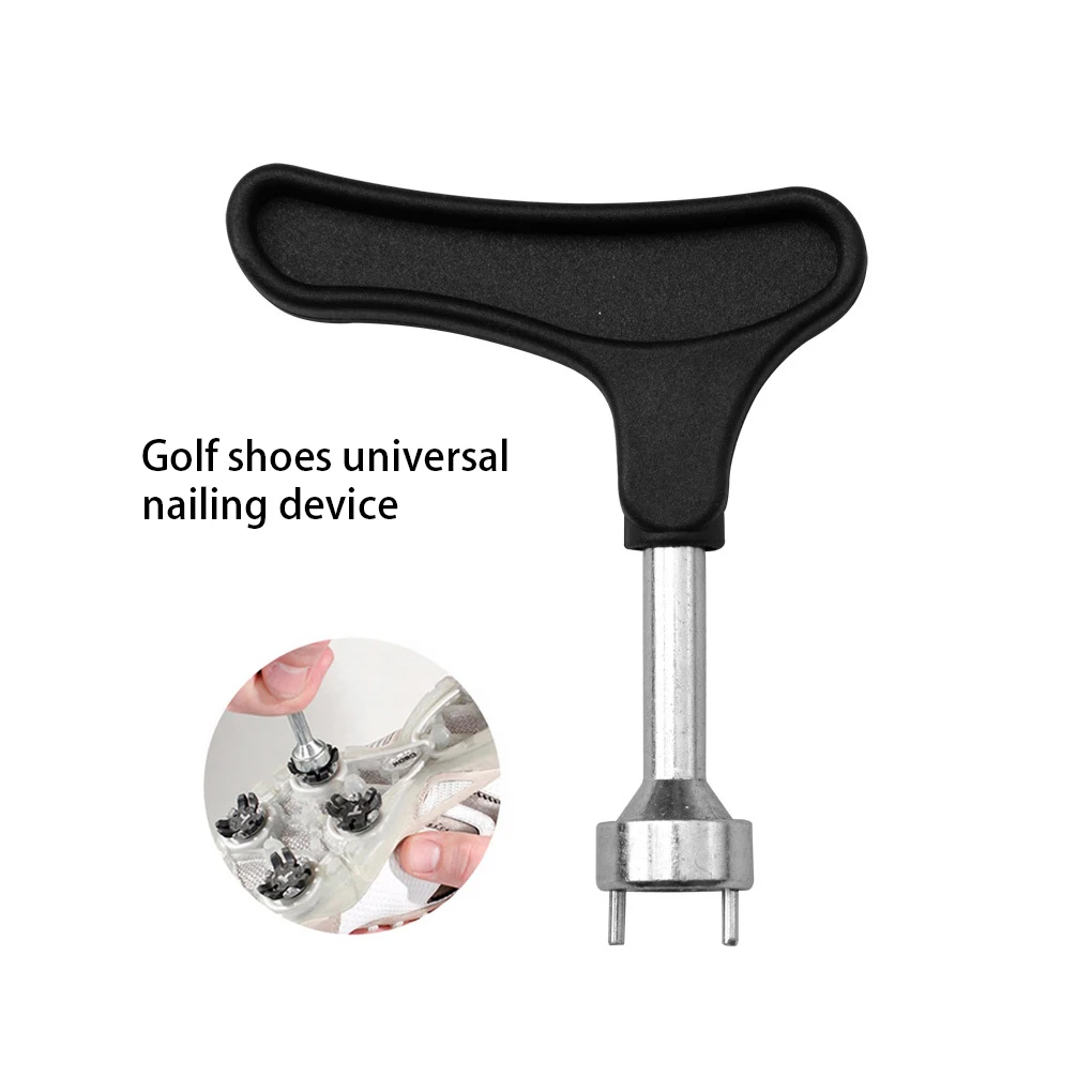 Golf Spike Wrench Metal Maintenance Shoes Ratchet Durable Shoe Spikes