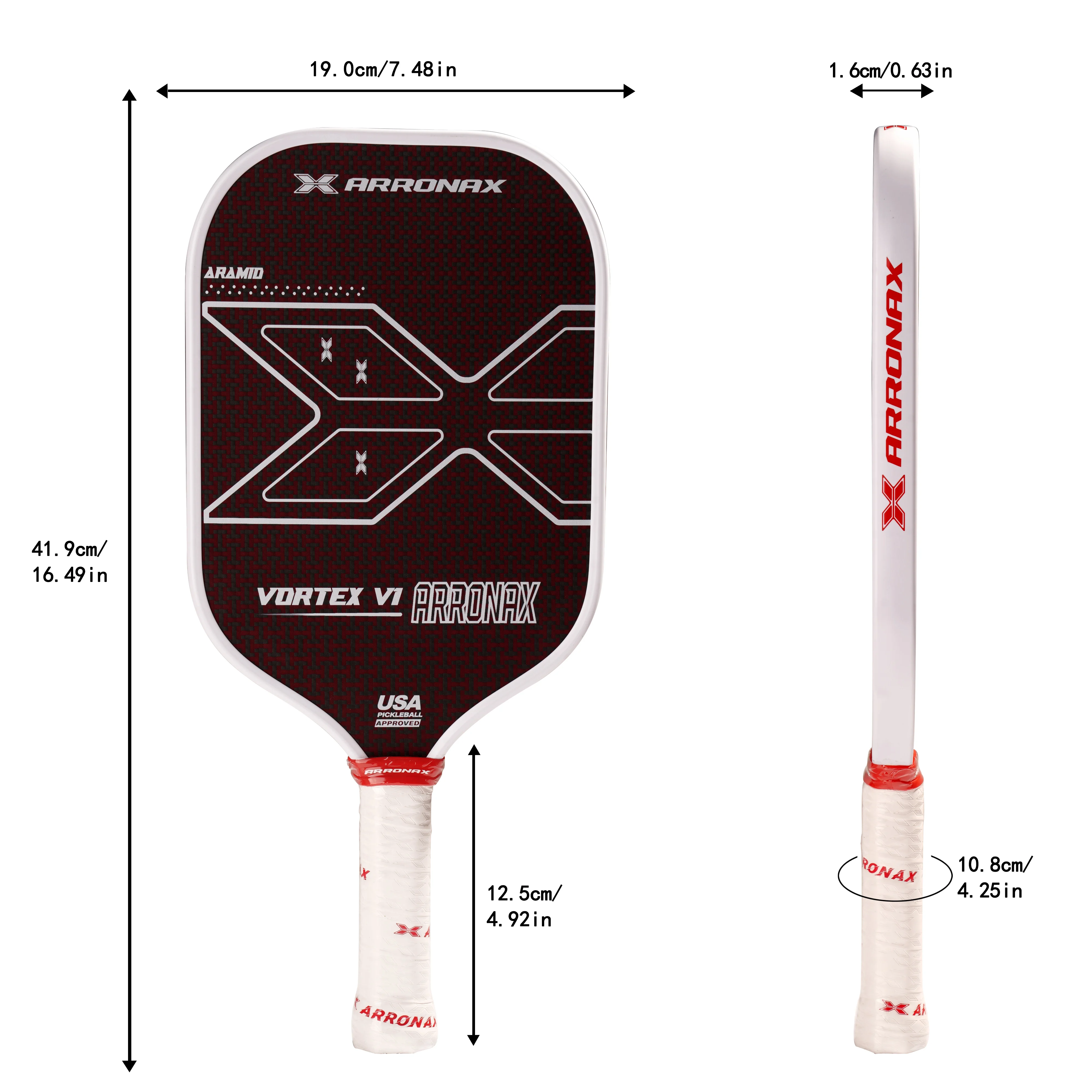 ピックルボール パドル ARRONAX 白い Pickleball paddle（ピックル 