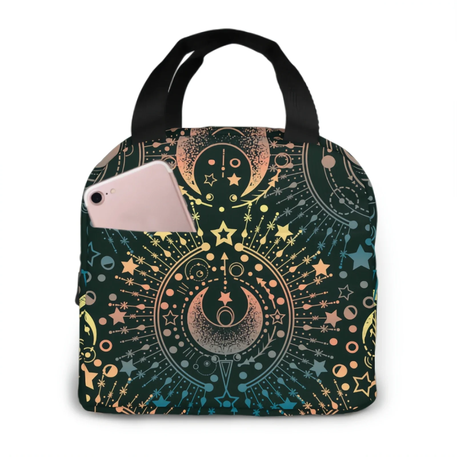 

Moon & Star Alchemy Magical Lunch Bag Adult Tote Bag Reusable Lunch Box Container For Women Men School Office Work