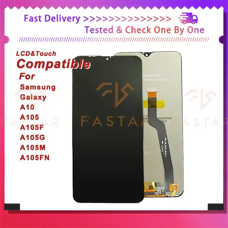 6.2 "Testato Per Samsung Galaxy A10 A105F A105G A105M Display Lcd Digitizer Assembly Schermo Di Ricambio Samsung A10 A105 Lcd