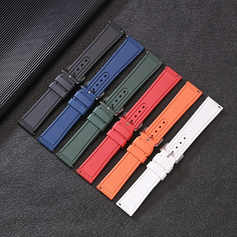 20 mm 22 mm Armband Sportarmband für Seiko 5 skx007 skx013 Prospex Ersatzarmband für MIDO Oris FKM Gummi-Uhrenarmbänder