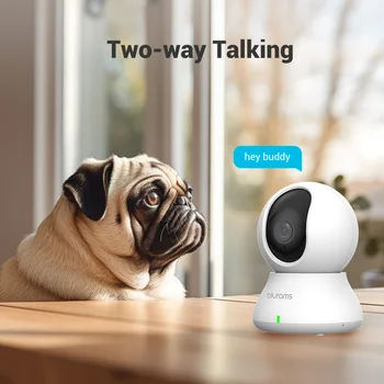 Blurams 2.4GHz WiFi Indoor Camera, 2K, 360° PTZ Pet Dog IP CCTV Camera with Phone App, 2-Way Talk, Night Vision, for Home Securi 5