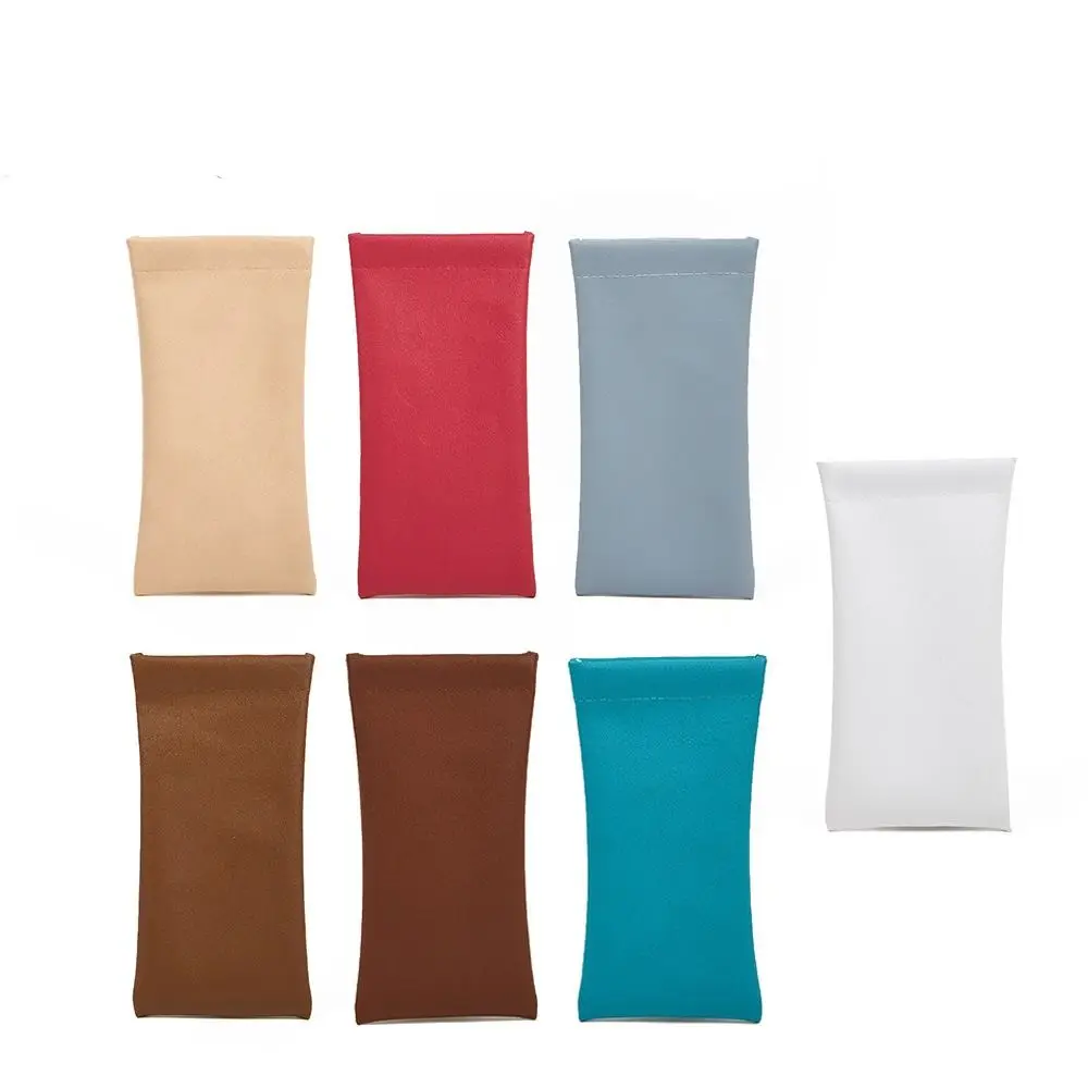 

Pu Leather Mini Cosmetic Bag Small Item Bag Leaf Spring Bag Purse Glasses Bag Automatic Closed Earphone Bag Makeup Bag Women