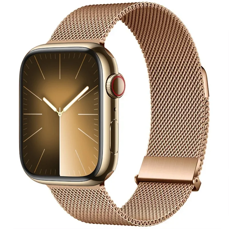 Sleek Metal Magnetic Milanese Loop Watch Strap