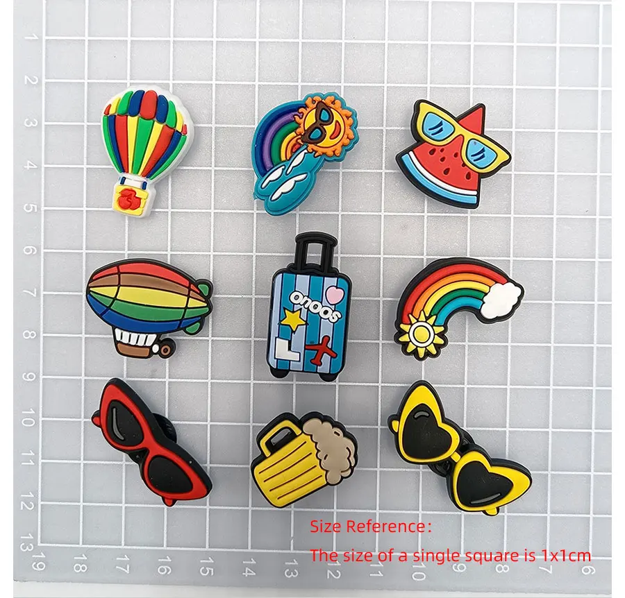 Dropshipping 1Pcs PVC Shoe Buckle Accessories Funny DIY Happy Holidays Shoes Decoration Jibz For Crocs Charms Kids Party Gift Dropshipping 1Pcs PVC Shoe Buckle Accessories Funny DIY Happy Holidays Shoes Decoration Jibz For Crocs Charms Kids Party Gift