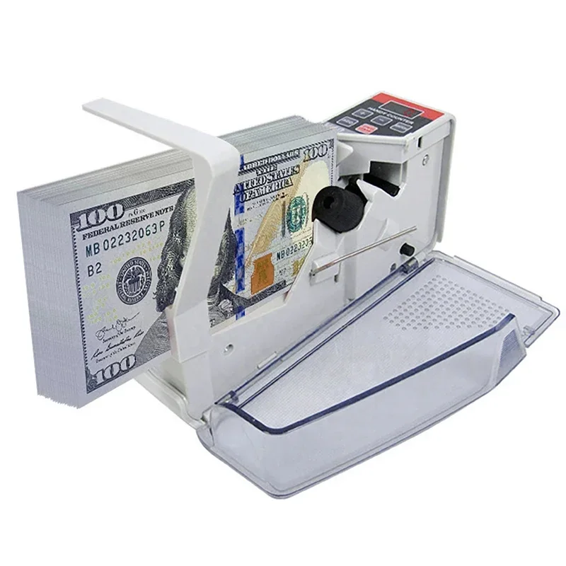 Portable Handy Money Counter Cash Count Banknote Money Currency Counter Counting Machine for All Note Bill Counters LED Display