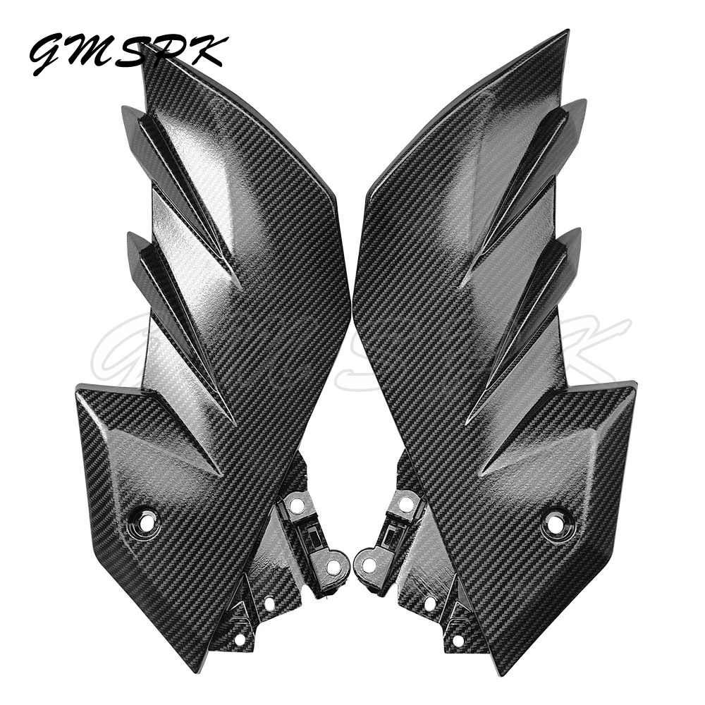 

Fit for Kawasaki Z250 2013-2018 Z300 2014-2017 Motorcycle Parts Fuel Tank Side Trim Panel Cover Carbon Fiber Pattern Fairing