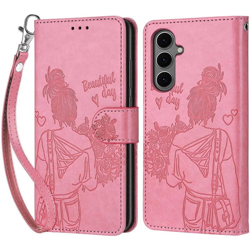 Luxury Leather Flip Wallet Case - Shockproof Design with Pattern Etui